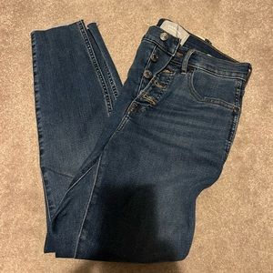 Everlane button fly skinny ankle jean